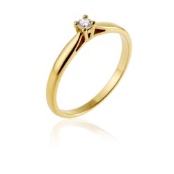 Bague solitaire OR