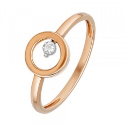 Bague rond OR ROSE